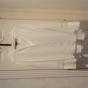 The Limited Long Bell sleeve button-up blouse ivory 3X 4X